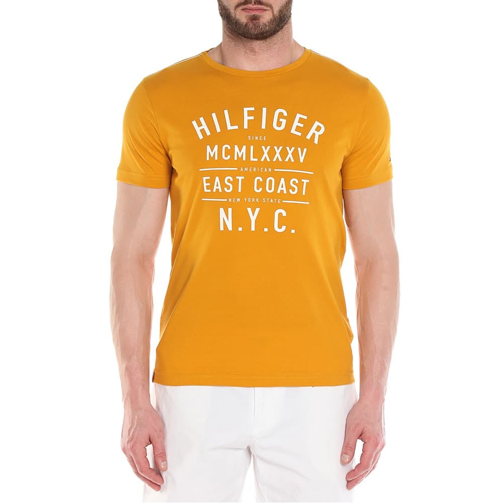 Anúncio: Camiseta Tommy Hilfiger Masculino MW0MW00820-707 L Mostarda