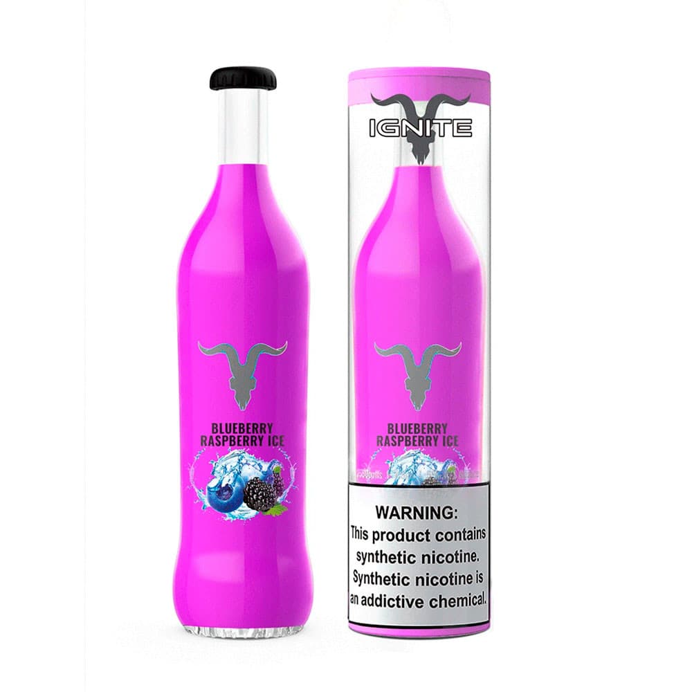 Anúncio: Vape Descartável Ignite V25 2500 Puffs Blueberry Raspberry Ice – 5% Nicotina 1.000mAh