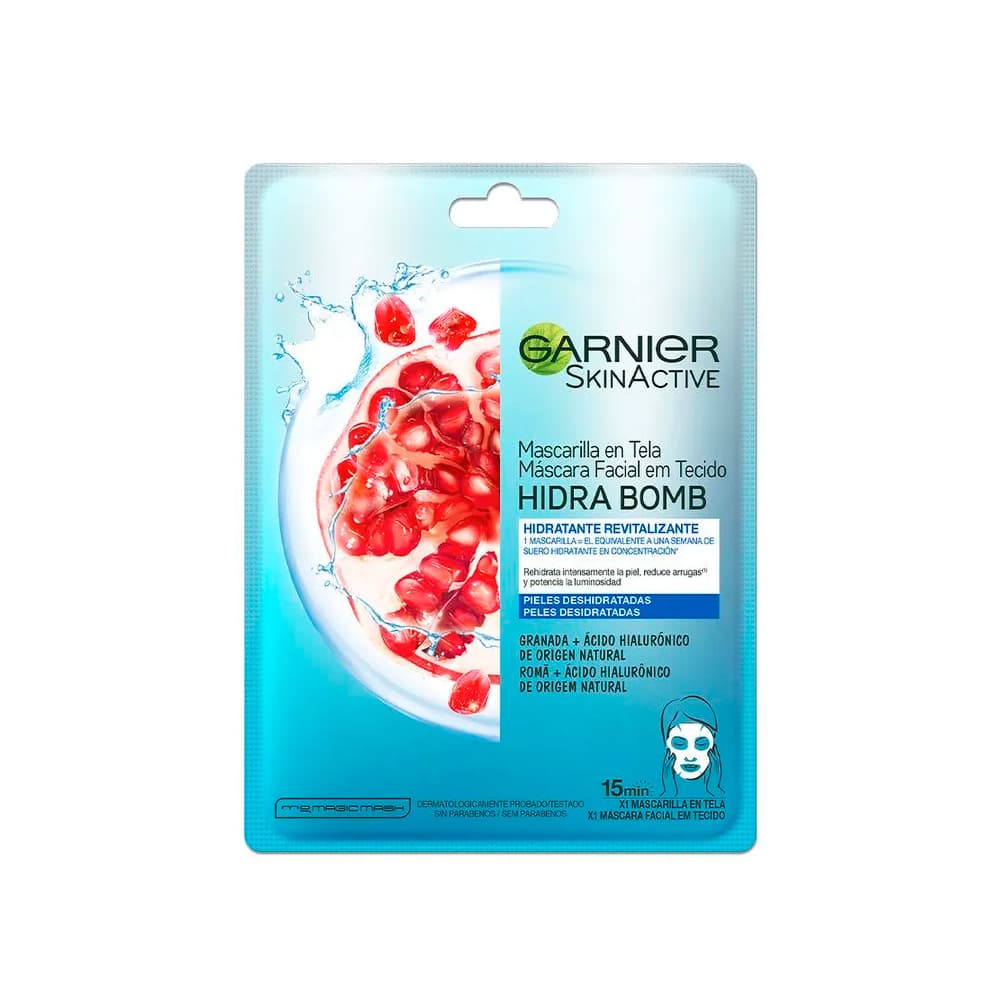 Anúncio: Máscara Facial de Tela Garnier Hidrabomb Granada