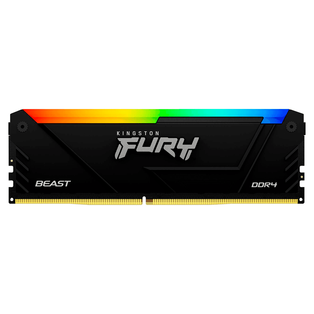 Anúncio: Memória Kingston DDR4 32GB 3200MHz Black RGB Fury Beast – KF432C16BB2A/32