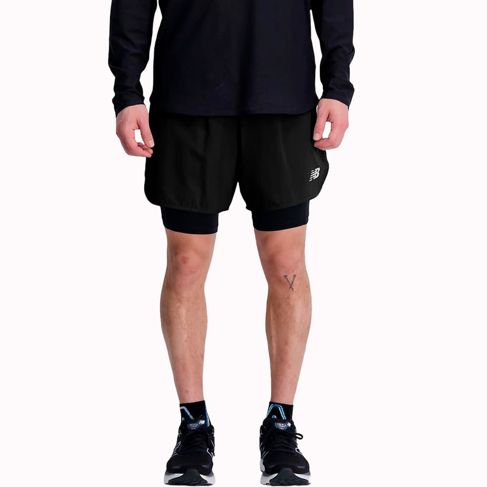 Anúncio: Short New Balance Masculino Q Speed 6 Inch M – Preto MS33282BK