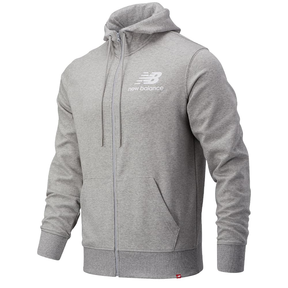 Anúncio: Moletom New Balance Masculino Essentials Stacked 2XL Cinza – MJ03558AG