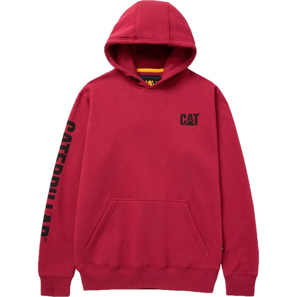 Anúncio: Moletom Caterpillar Masculino Trademark Banner Hooded 2XL Bordó – 1910709-11600