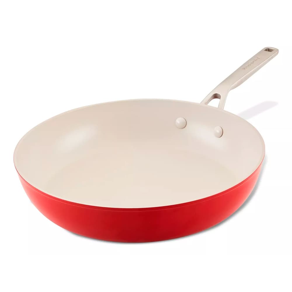 Anúncio: Frigideira KitchenAid 84847 Antiaderente Cerâmica 31CM Vermelho Imperial