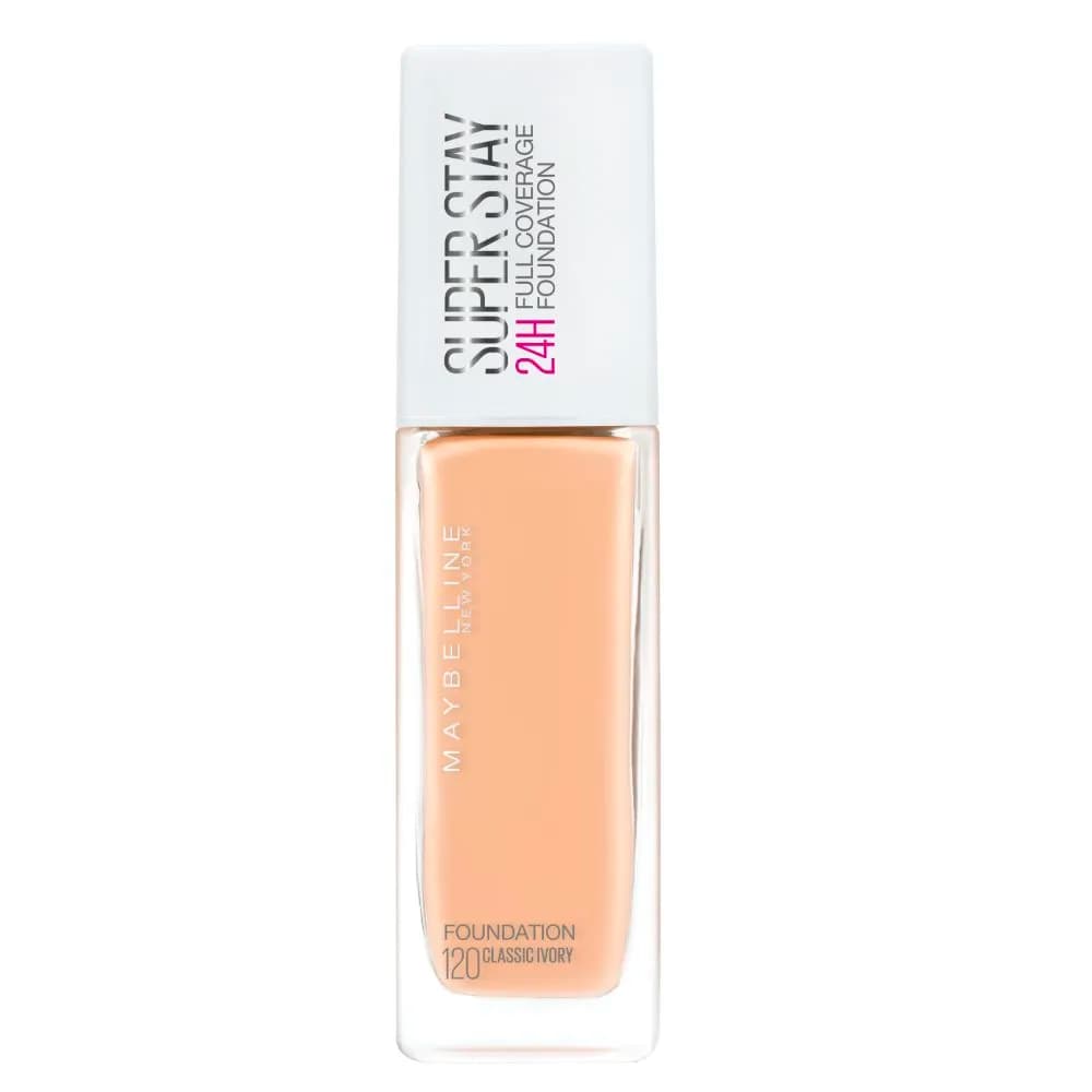 Anúncio: Base Maybelline Superstay Full Coverage 120 Classic Ivory