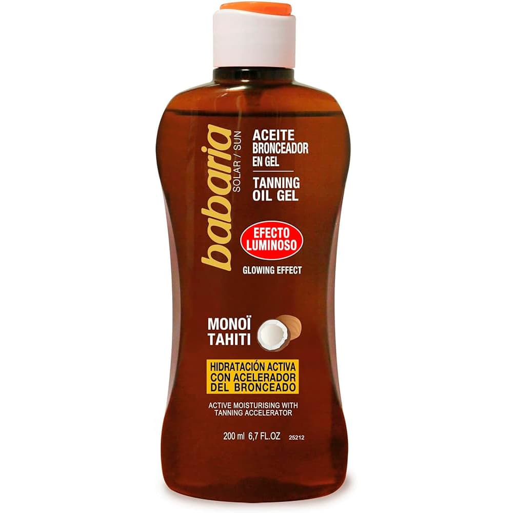 Anúncio: Bronzeador em Gel Babaria Óleo de Efeito Luminoso 200ML