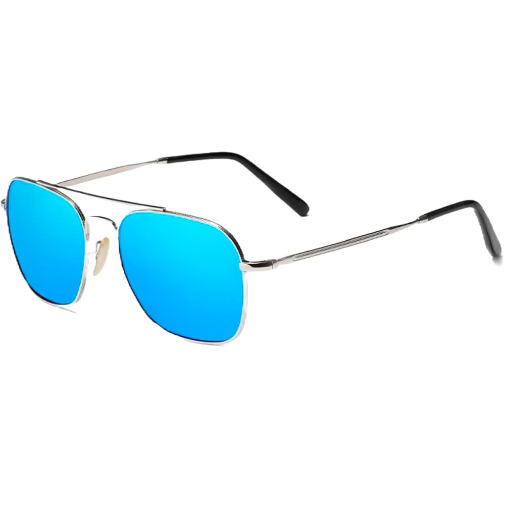 Anúncio: Óculos KINGSEVEN Masculino N7118 Square Alloy Prata/Azul