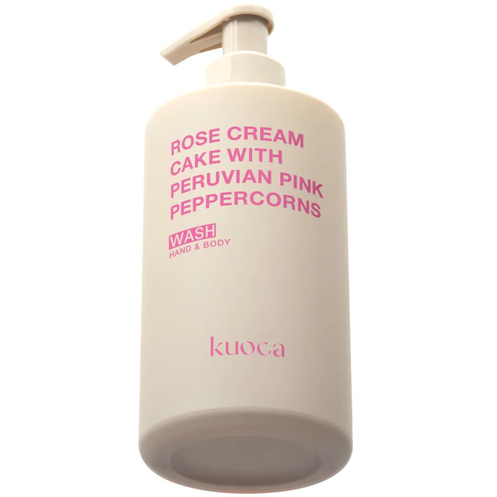 Anúncio: Sabonete Líquido para Mãos e Corpo Kuoca Rose Cream Cake With Peruvian Pink Peppercorns Wash Hand Y Body-Jab Corp
