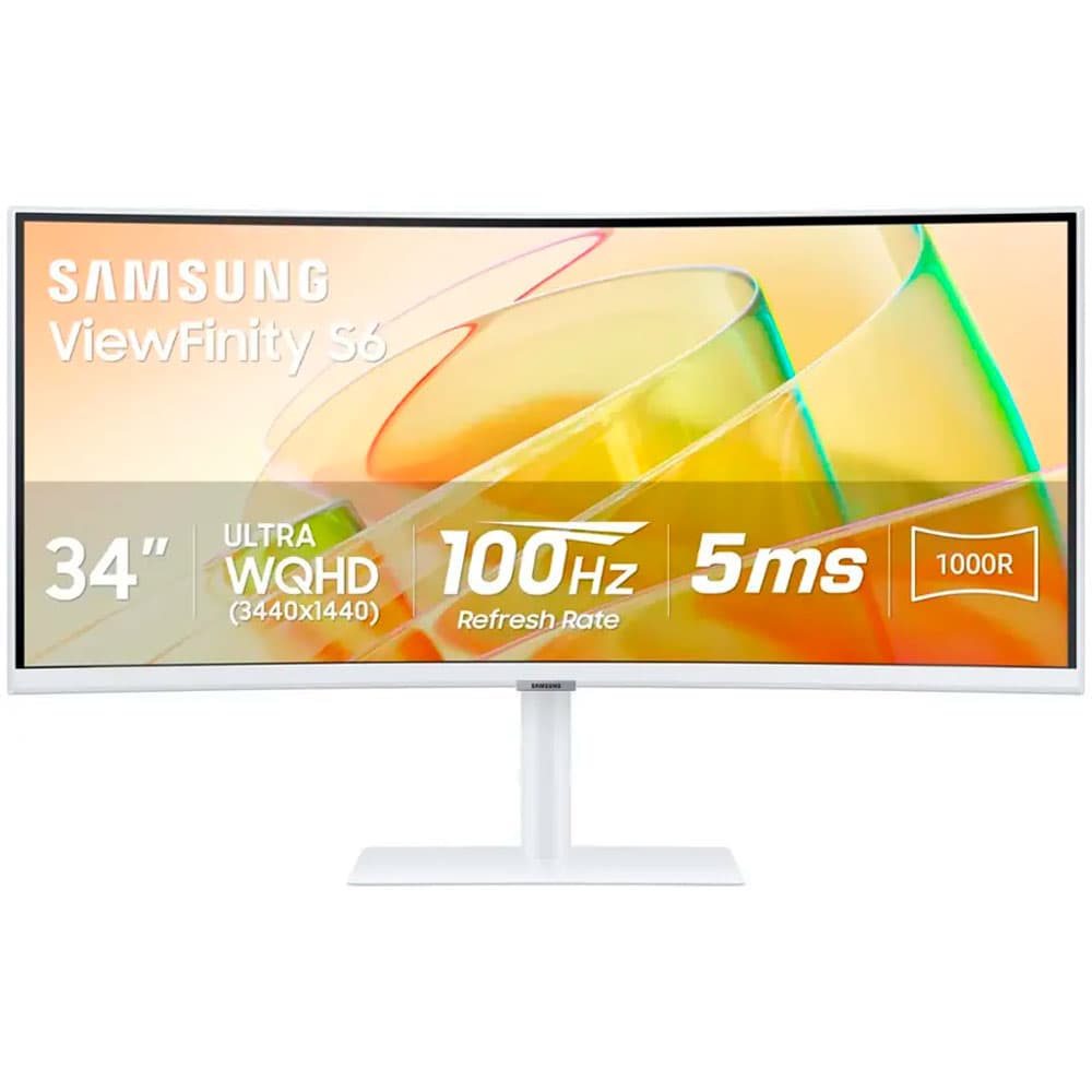 Anúncio: Monitor Curvo Samsung S3 S65TC 34” ViewFinity 1000R 4K 100Hz 5ms 1-HDMI – Branco