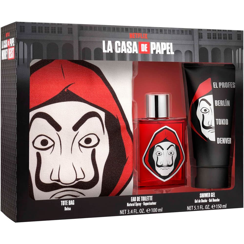 Anúncio: Kit Perfume La Casa De Papel EDT 100ML+SG 150ML+Toilete Bag