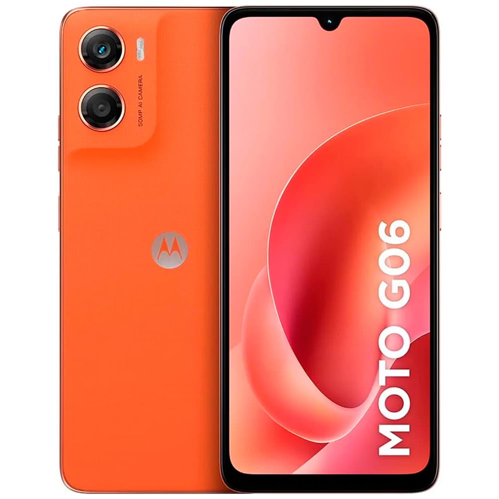 Anúncio: Smartphone Motorola Moto G06 XT2535-2 Dual SIM 4GB+256GB 6.88″ – Arabesque Laranja