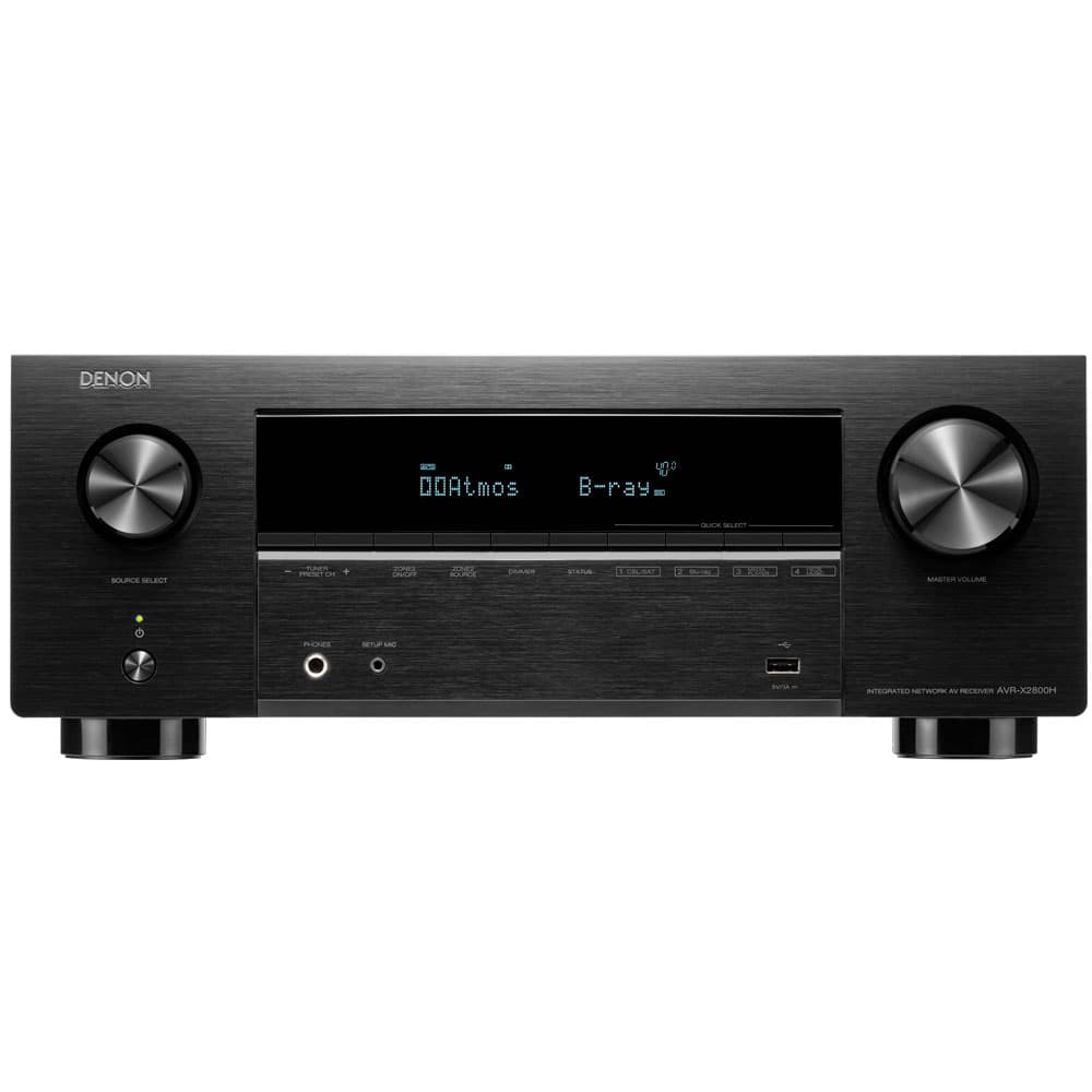 Anúncio: Receiver Denon AVR-X2800H 7.2 Canais 95W 8K Dolby Atmos Bluetooth Alexa Wi-Fi 110V