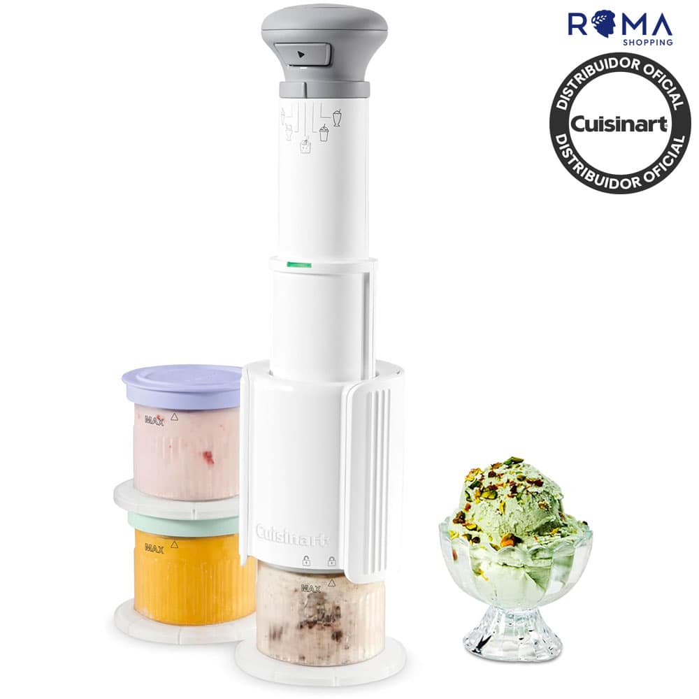 Anúncio: Sorveteira Cuisinart ICE-FD10 Compacta 5IN1 Automática Sorbet Slushy Milkshake Branco