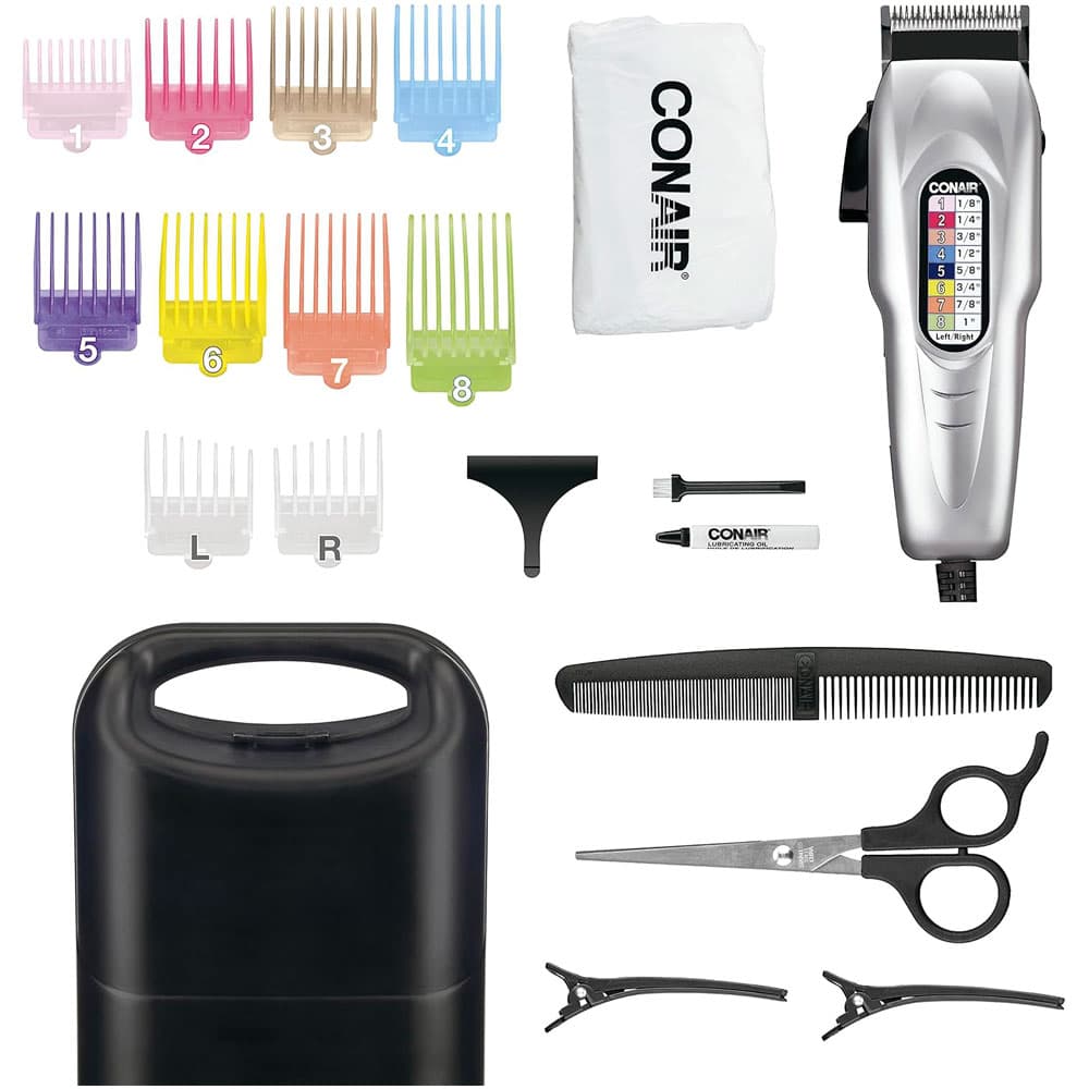 Anúncio: Kit de Corte de Cabelo com Pentes Numerados Conair HC408R – 110V