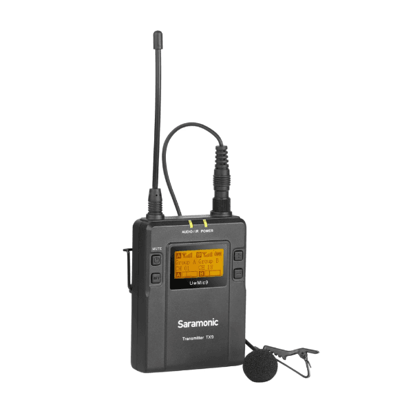 Anúncio: Transmissor Wireless Saramonic com Microfone de Lapela TX9 e 96 Canais