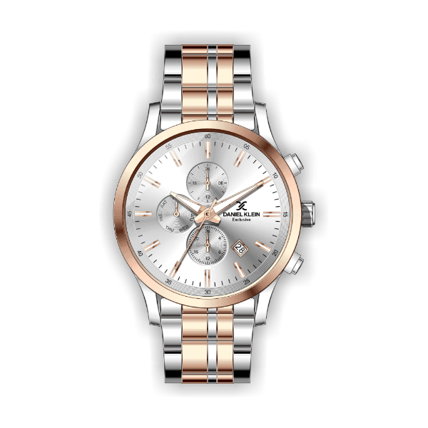 Anúncio: Relógio Analógico Masculino Daniel Klein Exclusive DK.1.12366-6 - Prata e Ouro Rosa