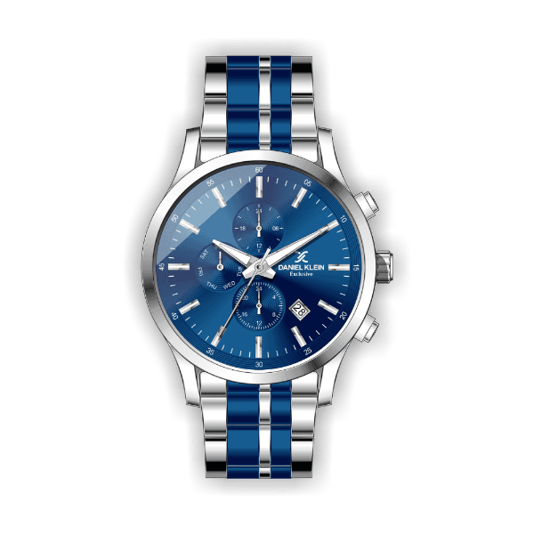 Anúncio: Relógio Analógico Masculino Daniel Klein Exclusive DK.1.12366-3 - Prata e Azul