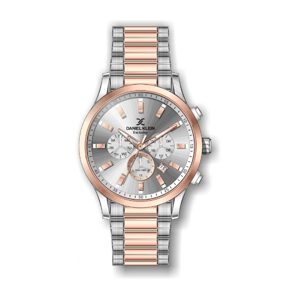 Anúncio: Relógio Analógico Masculino Daniel Klein Exclusive DK.1.12353-6 - Rosa Ouro e Prata