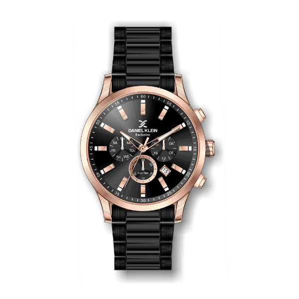 Anúncio: Relógio Analógico Masculino Daniel Klein Exclusive DK.1.12353-5 - Rosa Ouro e Preto