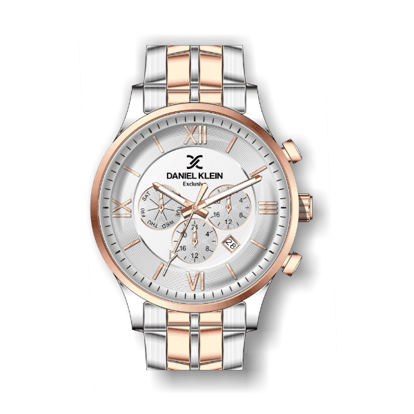 Anúncio: Relógio Analógico Masculino Daniel Klein Exclusive DK.1.12326-5 - Prata e Rosa Ouro
