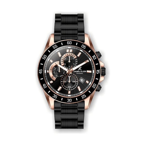 Anúncio: Relógio Analógico Masculino Daniel Klein Exclusive DK.1.12311-3 - Preto e Rosa Ouro