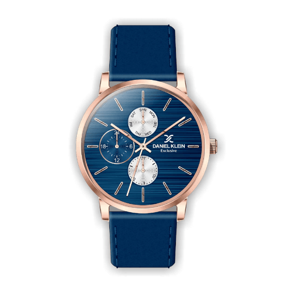 Anúncio: Relógio Analógico Feminino Daniel Klein Exclusive DK.1.12298-2 - Rosa Ouro e Azul