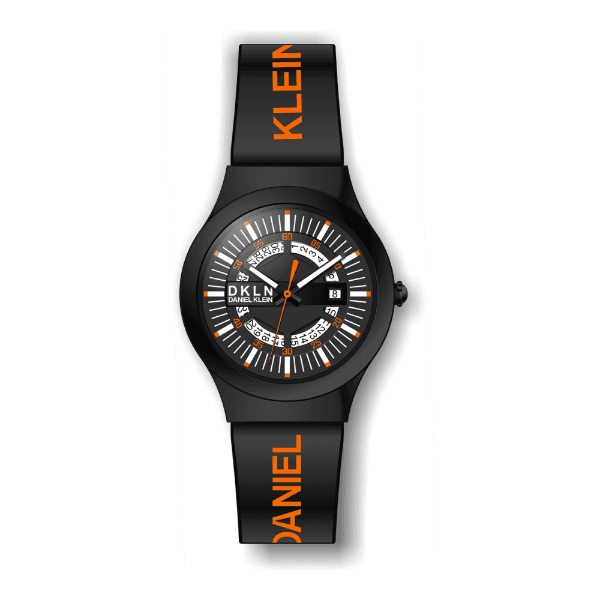 Anúncio: Relógio Analógico Masculino Daniel Klein DKLN DK.1.12275-9 - Preto e Laranja