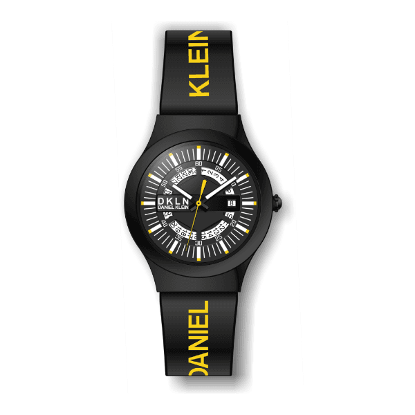 Anúncio: Relógio Analógico Masculino Daniel Klein DKLN DK.1.12275-7 - Preto e Amarelo