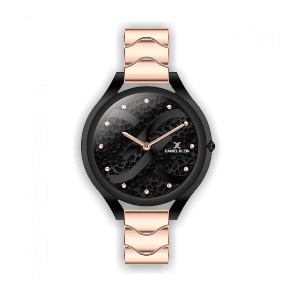 Anúncio: Relógio Analógico Feminino Daniel Klein Premium DK.1.12271-7 - Preto e Rosa Ouro