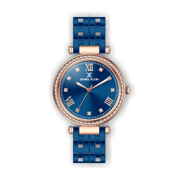 Anúncio: Relógio Analógico Feminino Daniel Klein Premium DK.1.12266-6 - Azul e Rosa Ouro