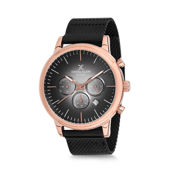 Anúncio: Relógio Analógico Masculino Daniel Klein Exclusive DK12246-3 - Preto e Rosa Ouro