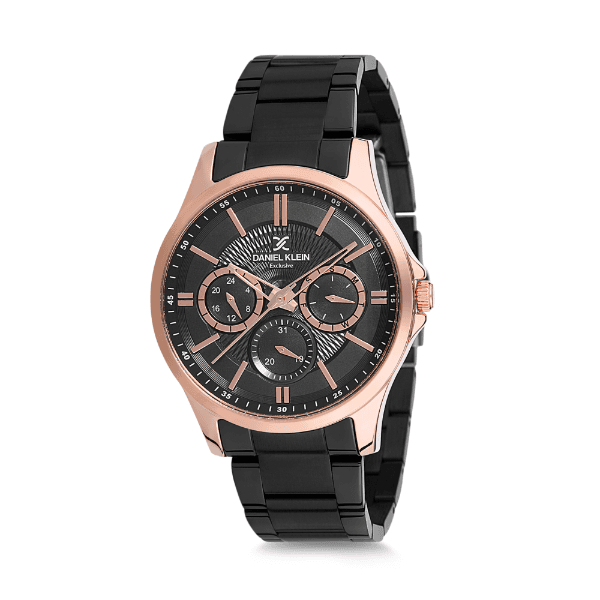 Anúncio: Relógio Analógico Masculino Daniel Klein Exclusive DK12239-6 - Preto e Rosa Ouro