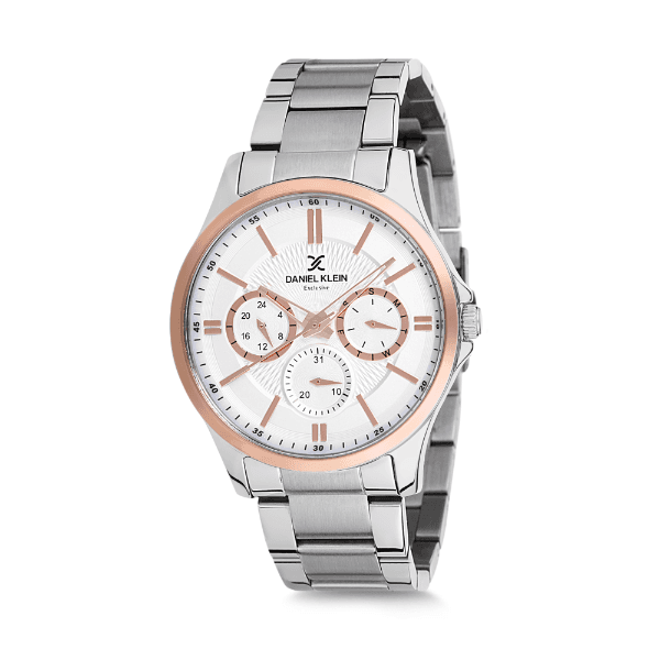 Anúncio: Relógio Analógico Masculino Daniel Klein Exclusive DK12239-3 - Prata e Rosa Ouro