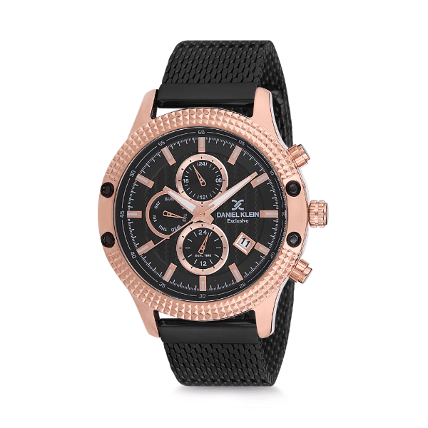 Anúncio: Relógio Analógico Masculino Daniel Klein Exclusive DK12225-4 - Preto e Rosa Ouro