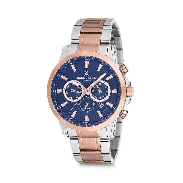 Anúncio: Relógio Analógico Masculino Daniel Klein Exclusive DK12224-3 - Prata e Rosa Ouro