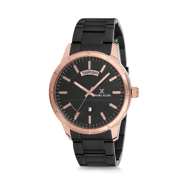 Anúncio: Relógio Analógico Masculino Daniel Klein Premium DK12215-2 - Preto e Rosa Ouro