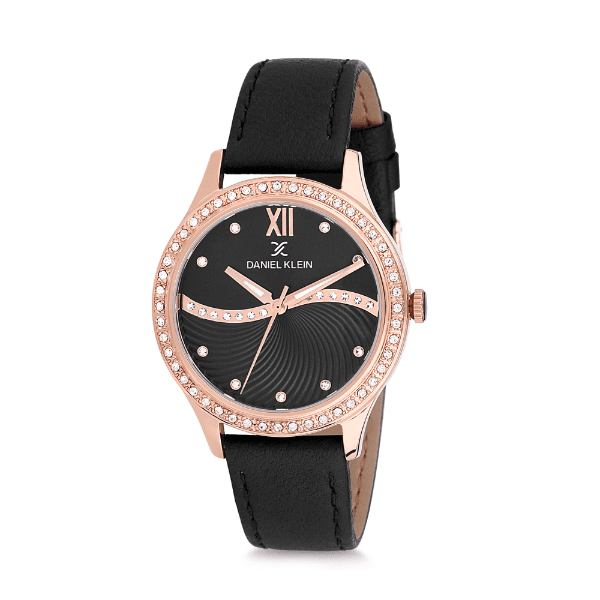 Anúncio: Relógio Analógico Feminino Daniel Klein Premium DK12207-5 - Preto e Rosa Ouro