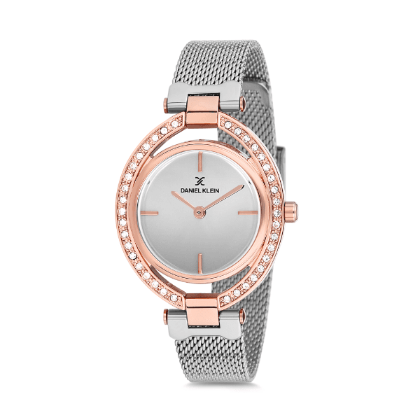 Anúncio: Relógio Analógico Feminino Daniel Klein Premium DK12194-4 - Prata e Rosa Ouro