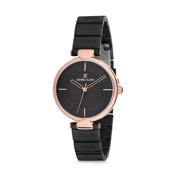 Anúncio: Relógio Analógico Feminino Daniel Klein Premium DK12190-6 - Preto e Rosa Ouro