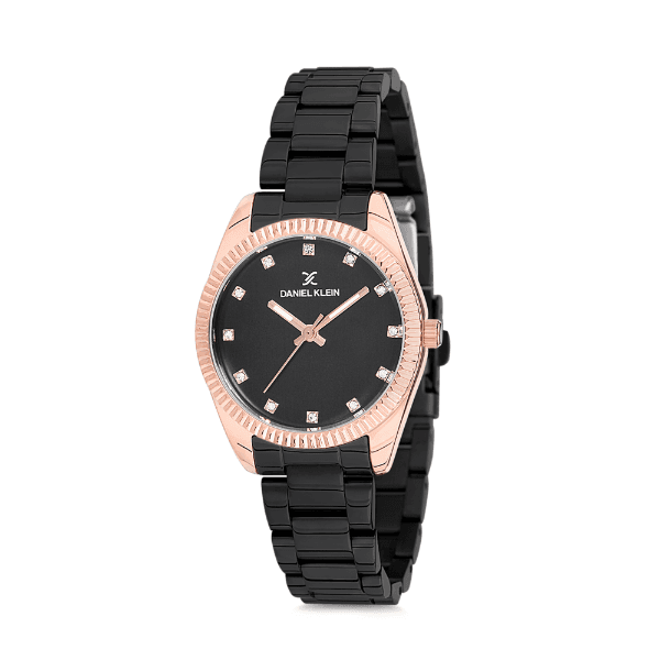 Anúncio: Relógio Analógico Feminino Daniel Klein Premium DK12180-4 - Preto e Rosa Ouro