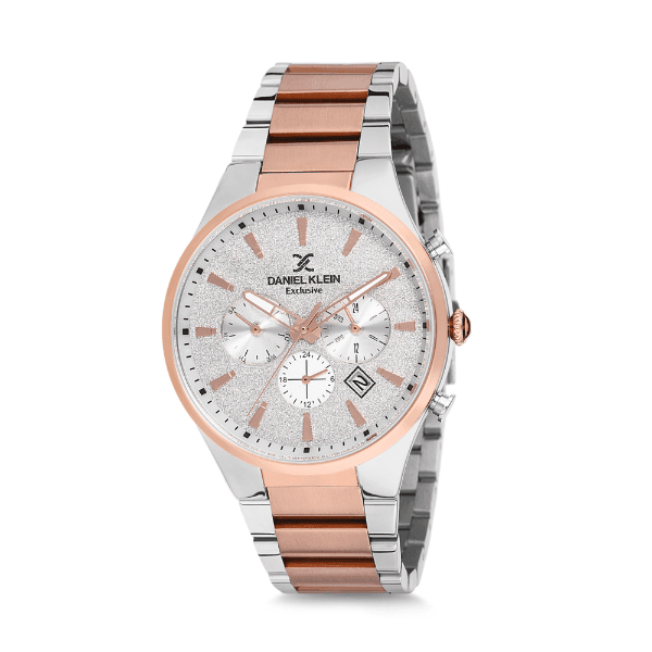 Anúncio: Relógio Analógico Masculino Daniel Klein Exclusive DK12173-4 - Prata e Rosa Ouro