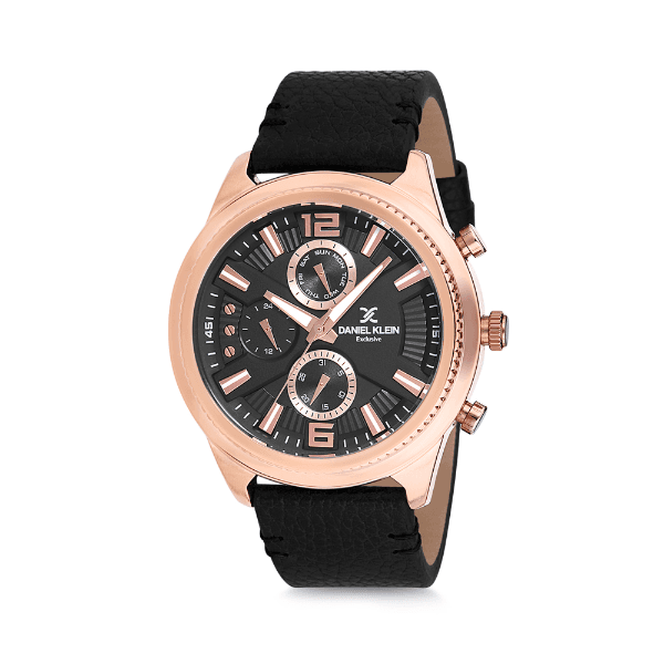 Anúncio: Relógio Analógico Masculino Daniel Klein Exclusive DK12171-2 - Preto e Rosa Ouro