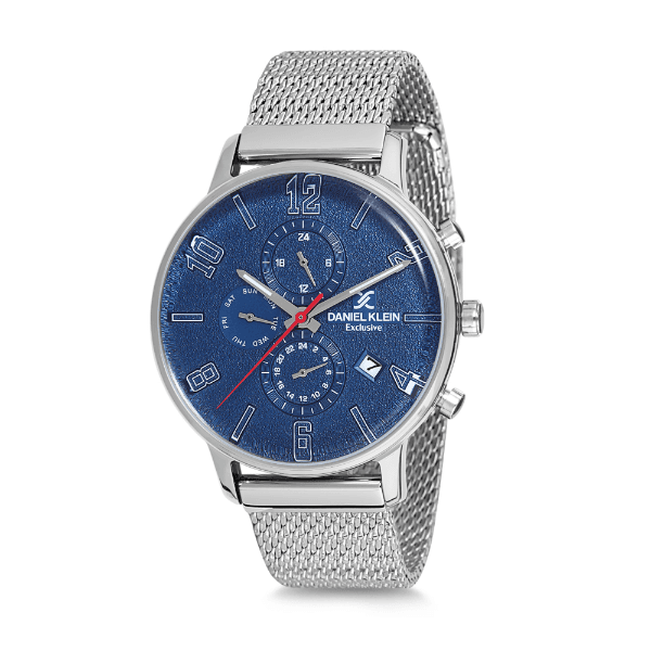 Anúncio: Relógio Analógico Masculino Daniel Klein Exclusivo DK12165-3 - Azul e Prata