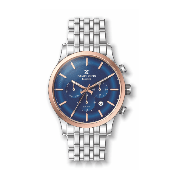 Anúncio: Relógio Analógico Masculino Daniel Klein Exclusive DK11911-4 - Prata e Rosa Ouro