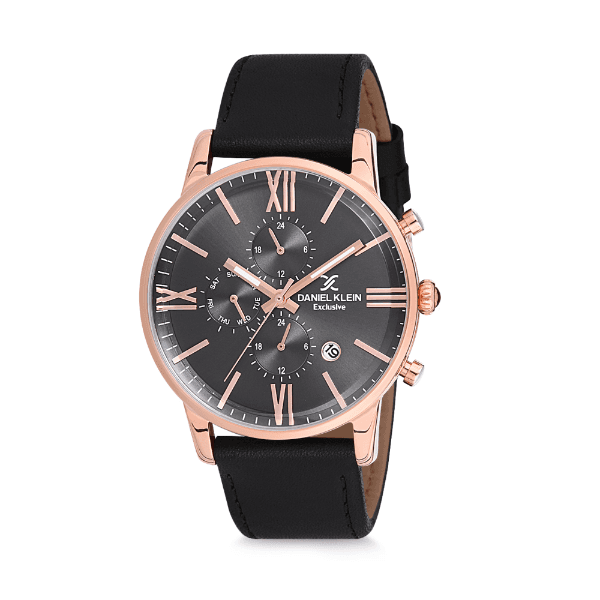 Anúncio: Relógio Analógico Masculino Daniel Klein Exclusive DK12160-4 - Preto e Rosa Ouro