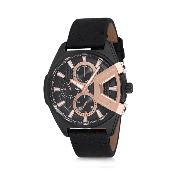 Anúncio: Relógio Analógico Masculino Daniel Klein Exclusive DK12158-3 - Preto e Rosa Ouro