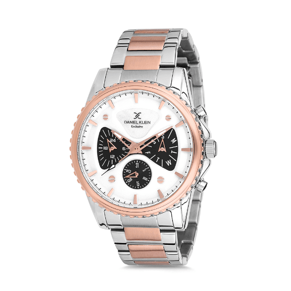 Anúncio: Relógio Analógico Masculino Daniel Klein Exclusive DK12123-6 - Prata e Rosa Ouro