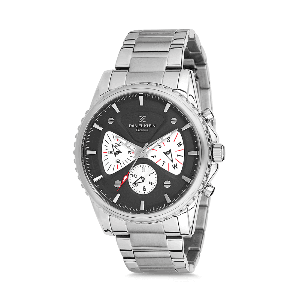 Anúncio: Relógio Analógico Masculino Daniel Klein Exclusive DK12123-2 - Prata e Preto