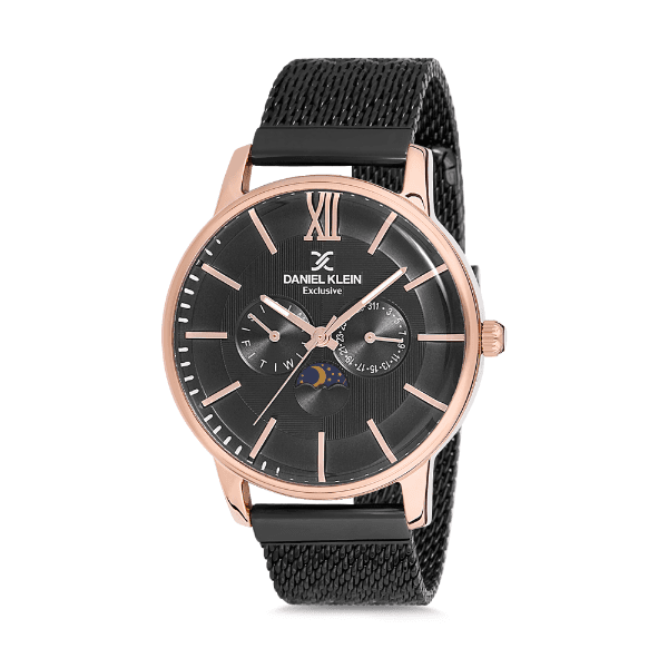Anúncio: Relógio Analógico Masculino Daniel Klein Exclusive DK12120-6 - Preto e Rosa Ouro