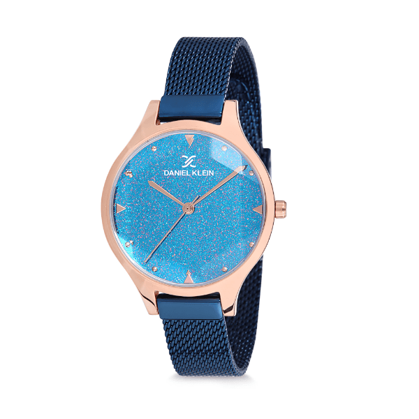 Anúncio: Relógio Analógico Feminino Daniel Klein Premium DK12044-5 - Azul e Rosa Ouro